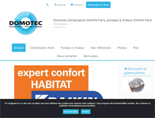 Tablet Screenshot of domotec-climatisation.com